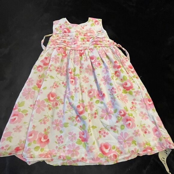 Sophie Dess baby girl toddler pink floral sleeveless dress,‎ size 2T - Picture 9 of 9